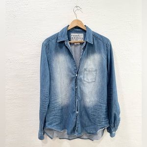 Frank & Eileen Relaxed Button-Up Shirt Distressed Vintage Wash